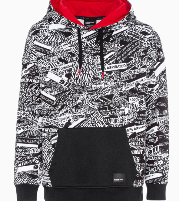 ჰუდი Red/black/white M