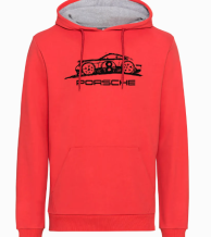 კაცის ჰუდი წითელი